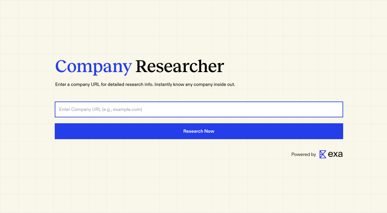 Company Researcher